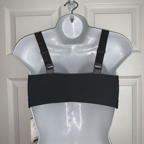FABLETICS Ines Gray Green Sports Bra Low Impact Front Closure Size Medium NWT - Picture 9 of 9